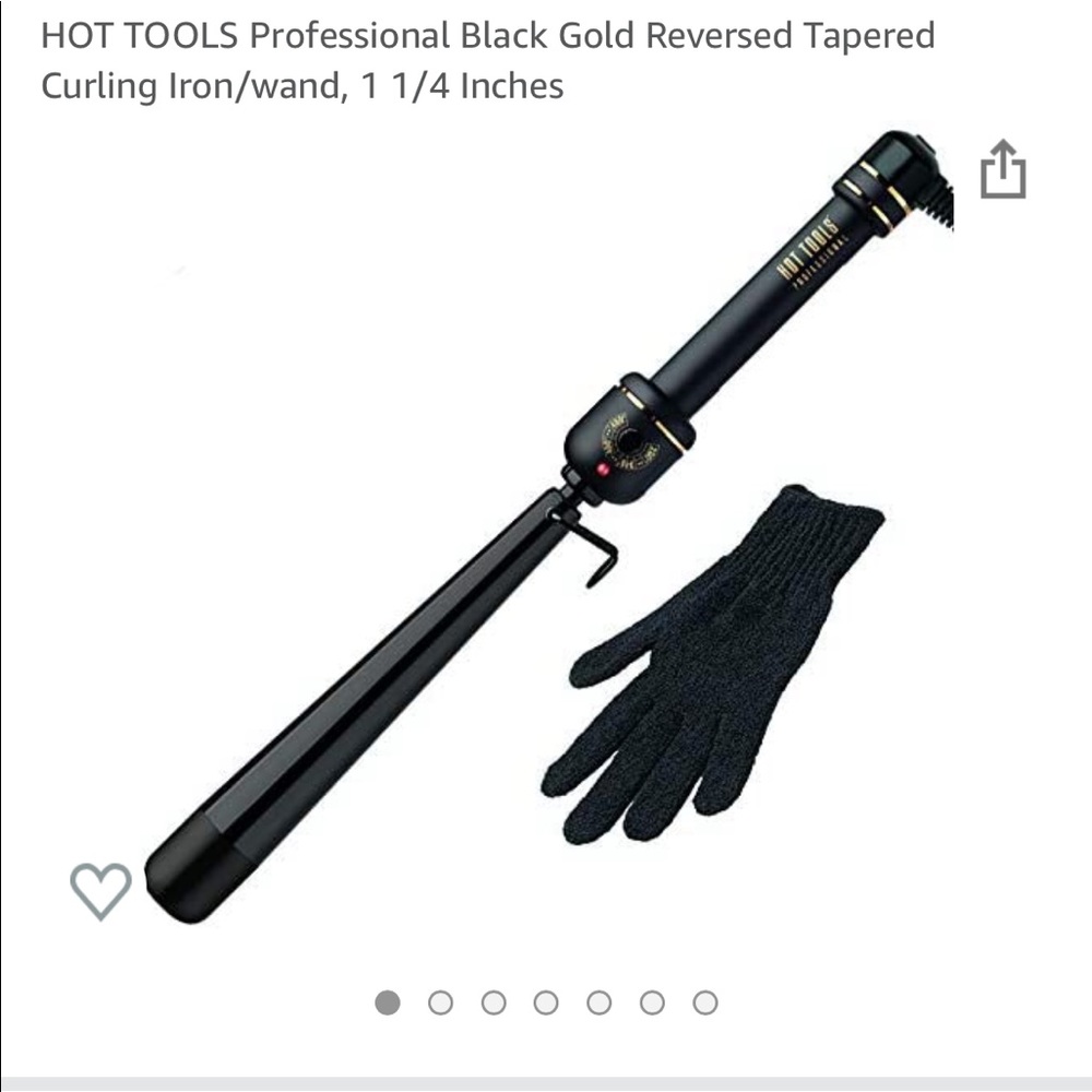 Reversed tapered barrel curling iron